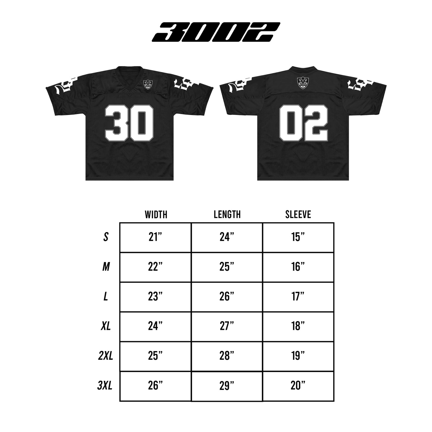 3002 "Chiefs" Football Jersey